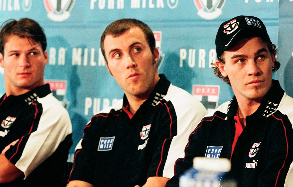 Aaron Hamill, Fraser Gehrig and Steven Lawrence were all snapped up by the Saints during the 2000 Trade Period. - St Kilda Saints,Fraser Gehrig,Farren Ray,Adam Schneider,Sean Dempster,Nick Dal Santo